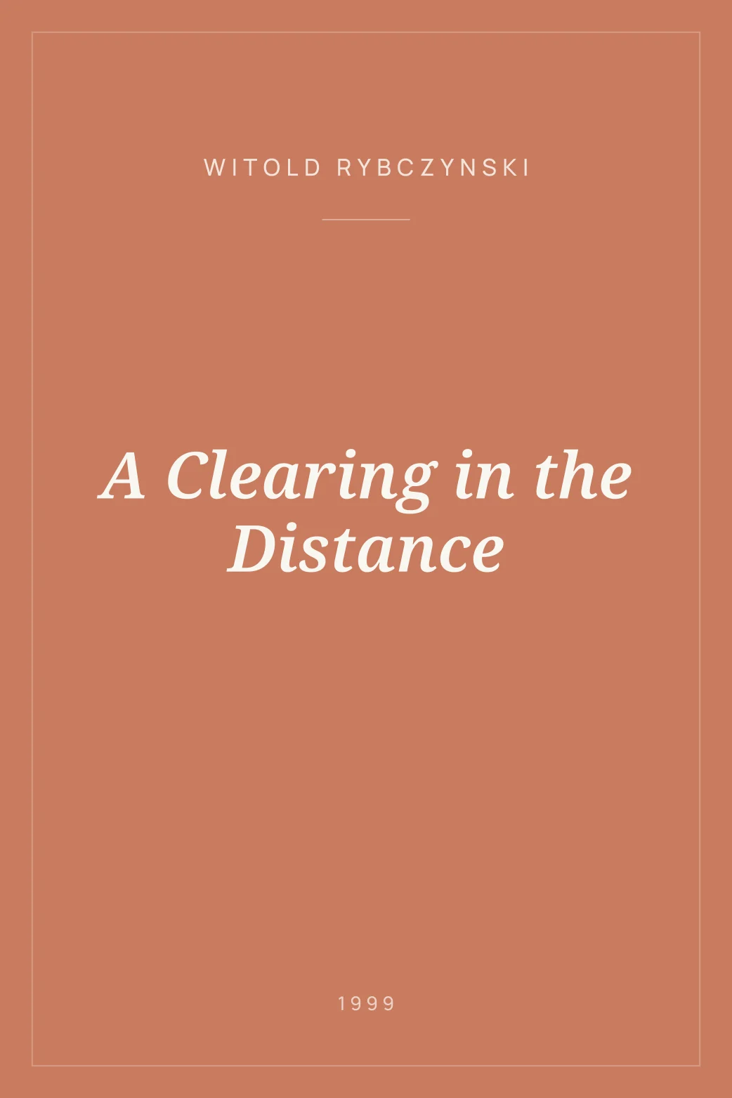 Portada de A Clearing in the Distance