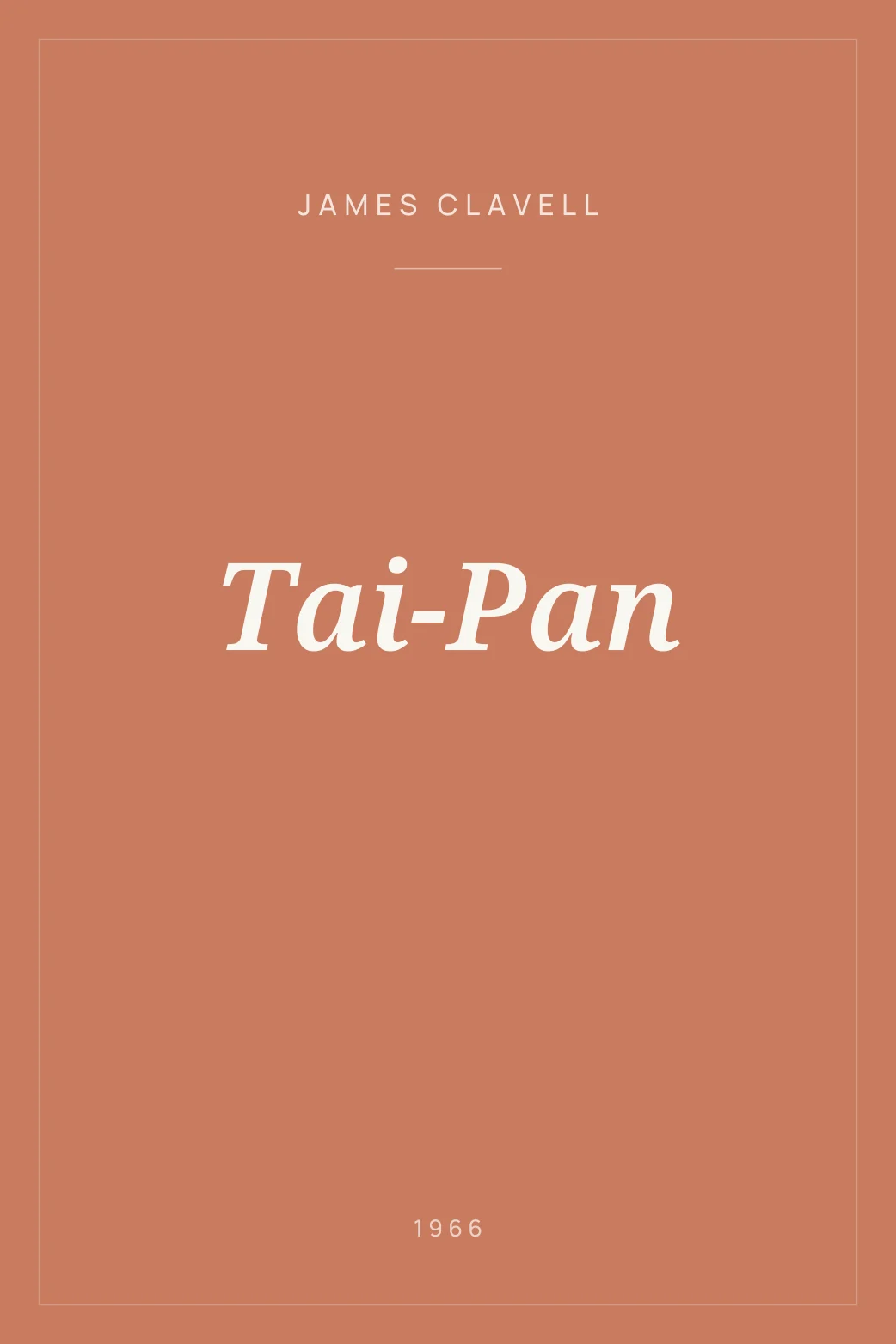 Portada de Tai-Pan