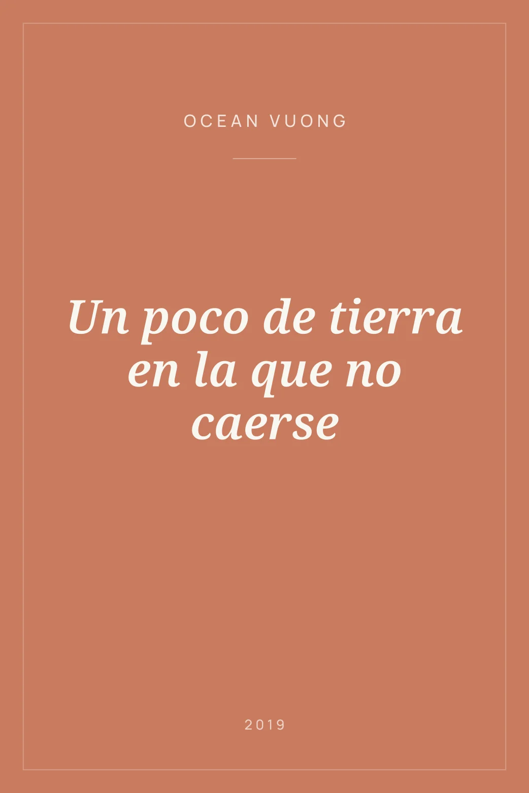 Portada de Un poco de tierra en la que no caerse