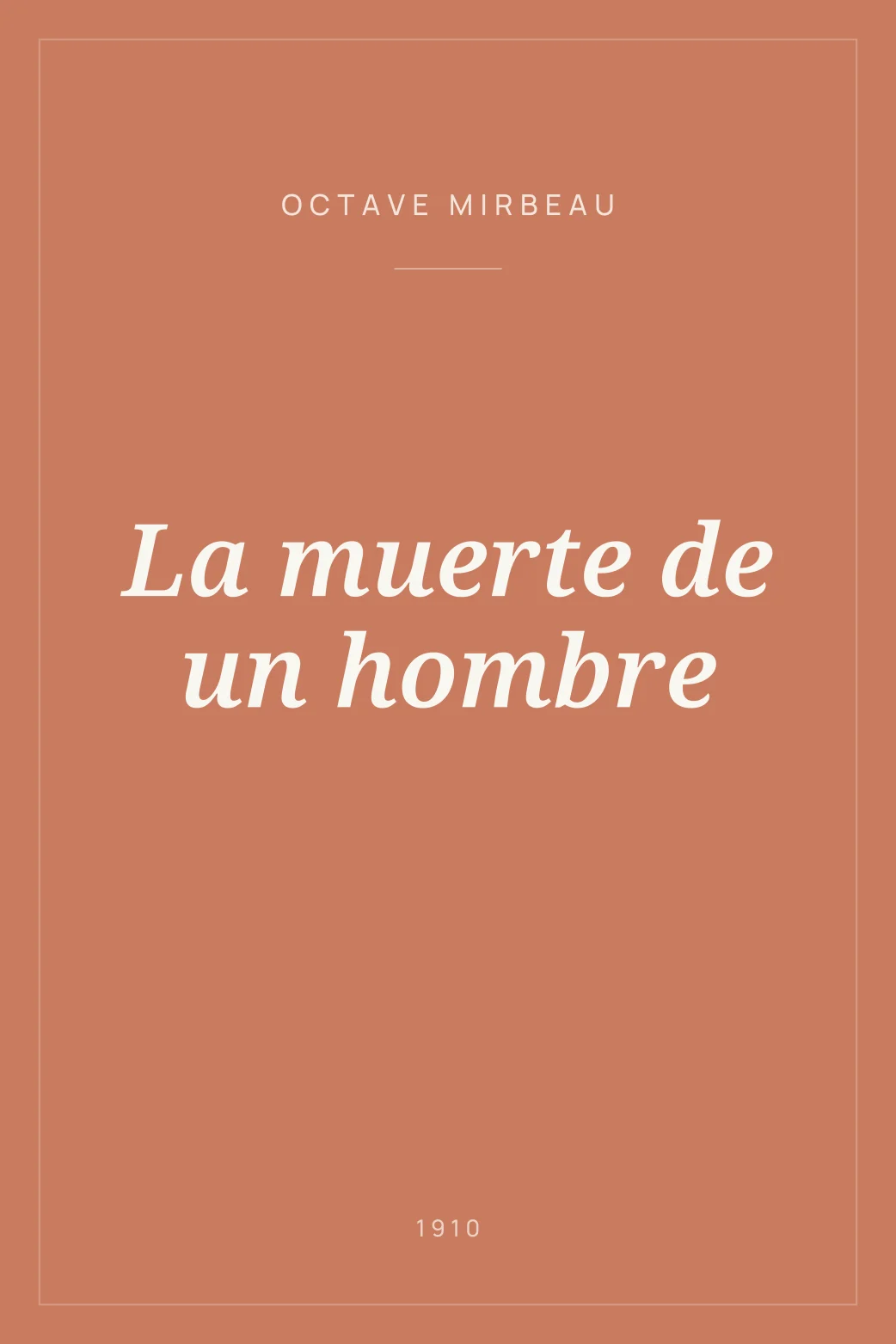 Portada de La muerte de un hombre