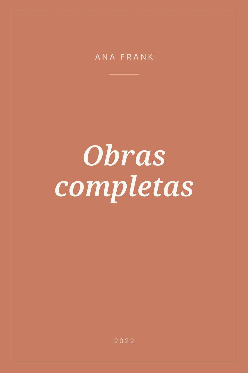 Portada de Obras completas