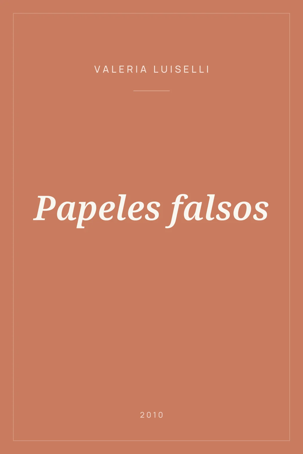 Portada de Papeles falsos