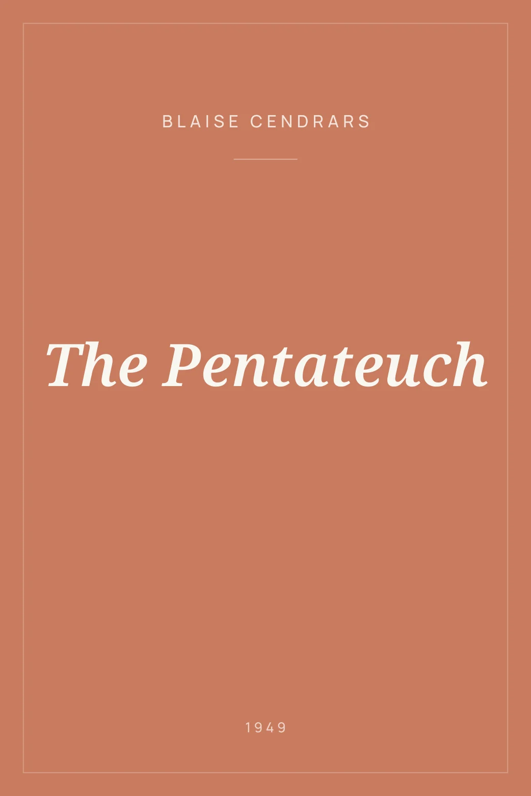 Portada de The Pentateuch