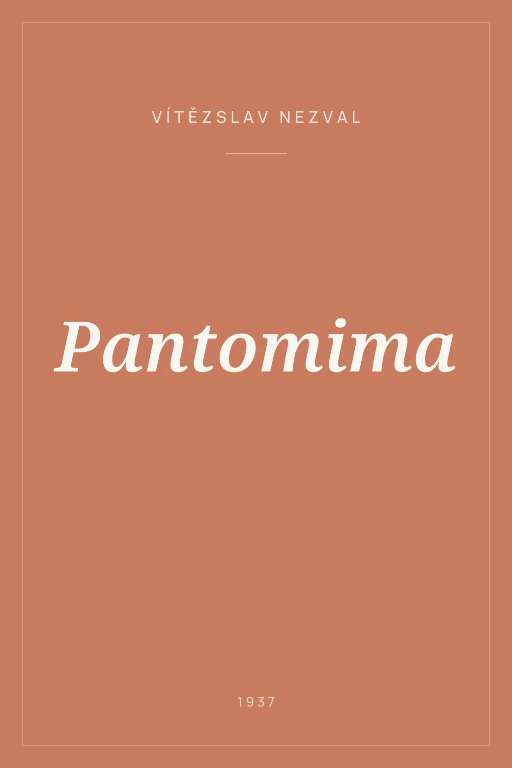 Portada de Pantomima