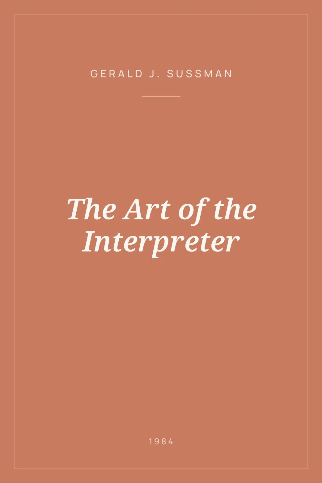 Portada de The Art of the Interpreter