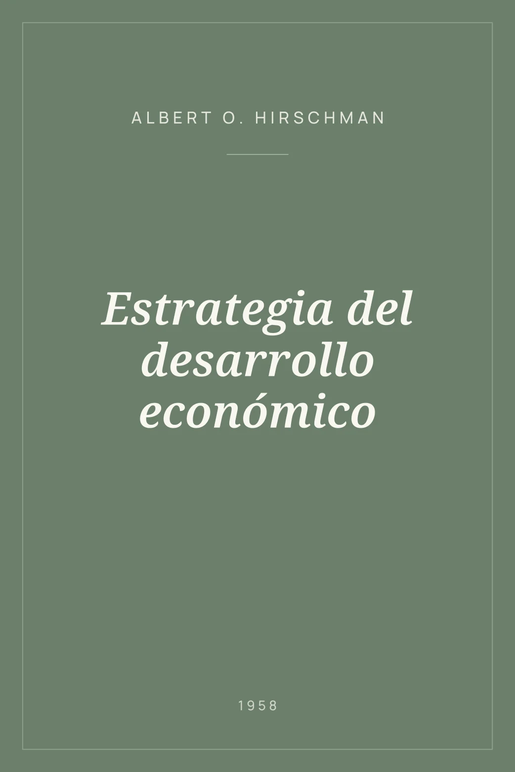 Portada de Estrategia del desarrollo económico