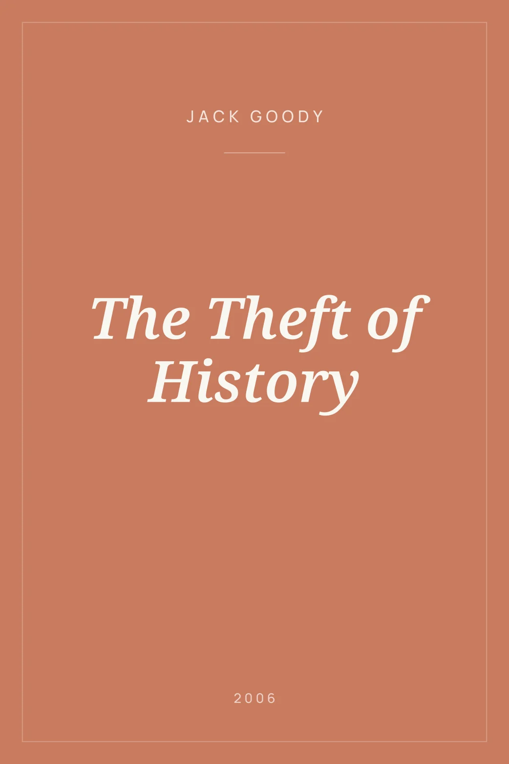 Portada de The Theft of History