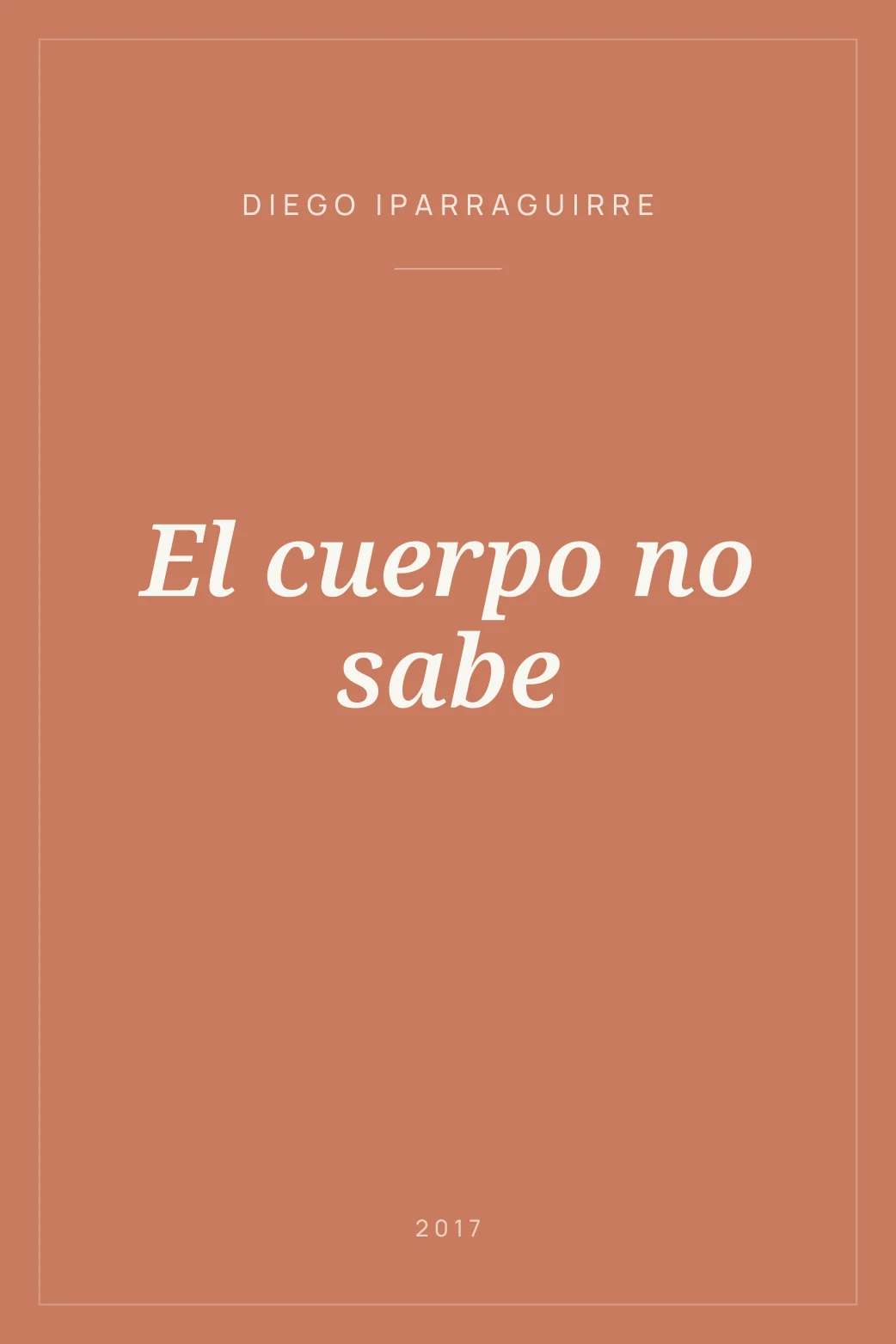 Portada de El cuerpo no sabe