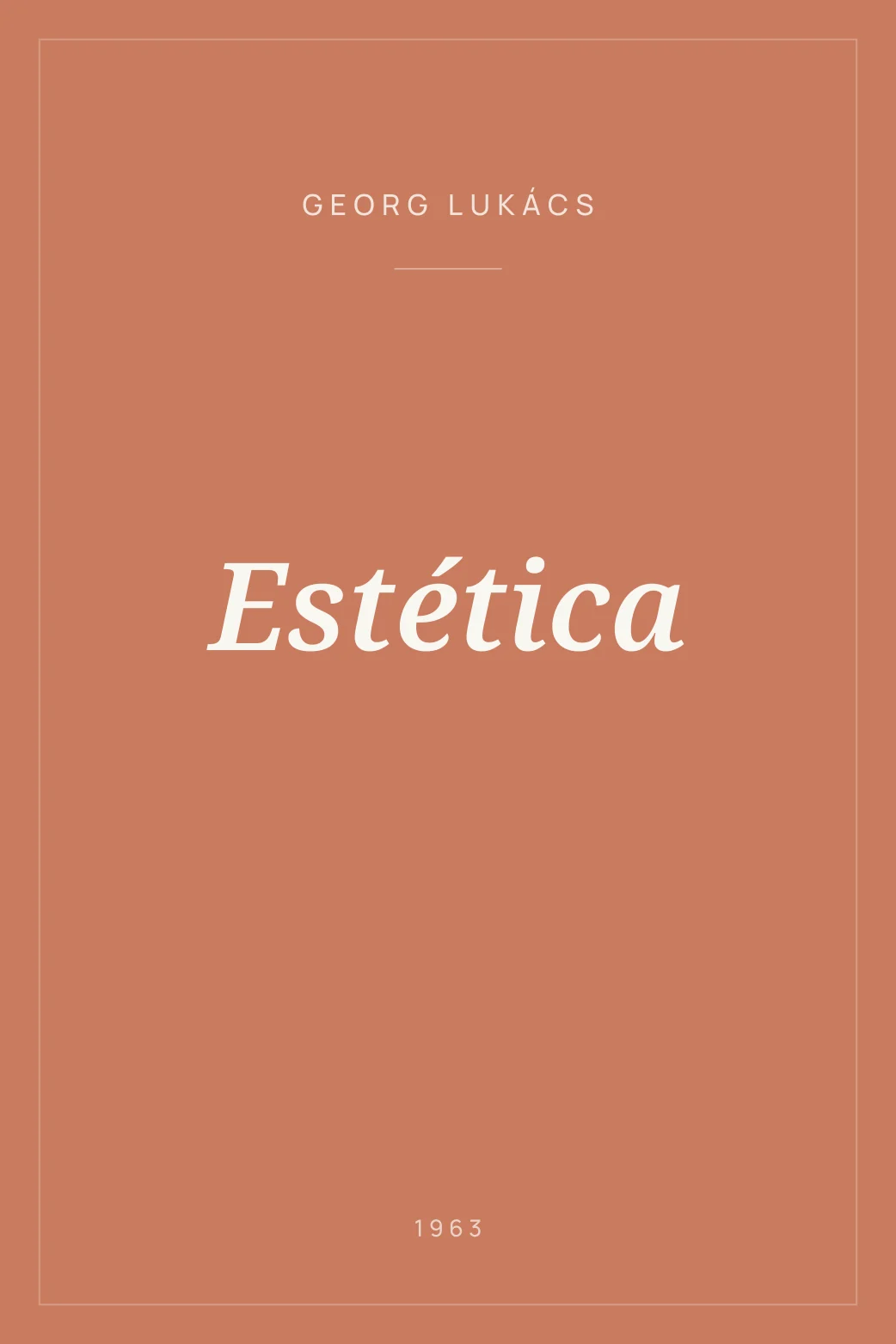 Portada de Estética