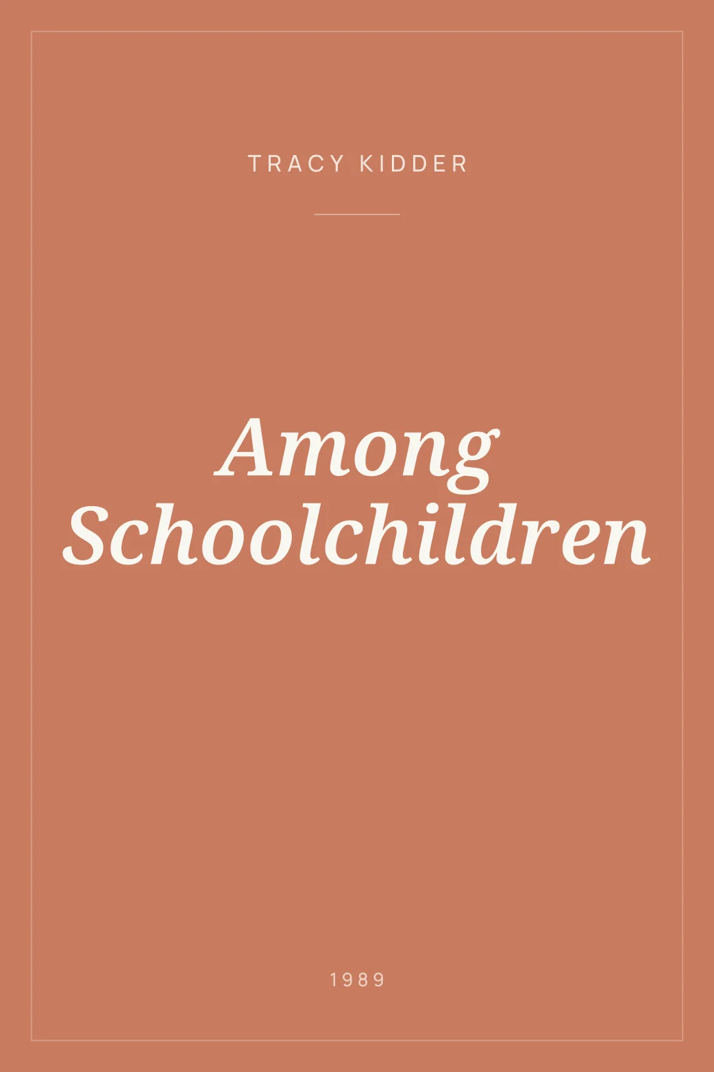 Portada de Among Schoolchildren