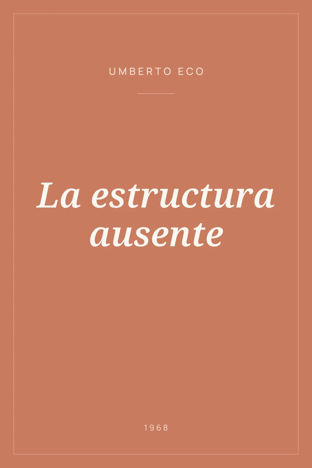 Portada de La estructura ausente