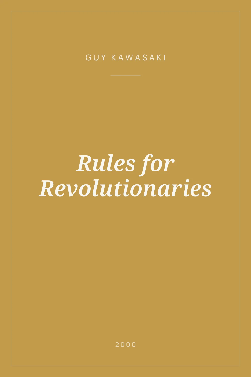 Portada de Rules for Revolutionaries
