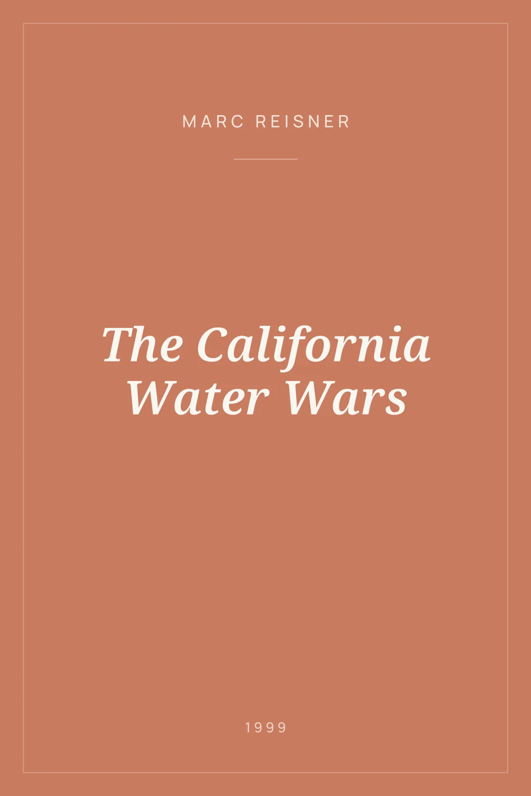 Portada de The California Water Wars