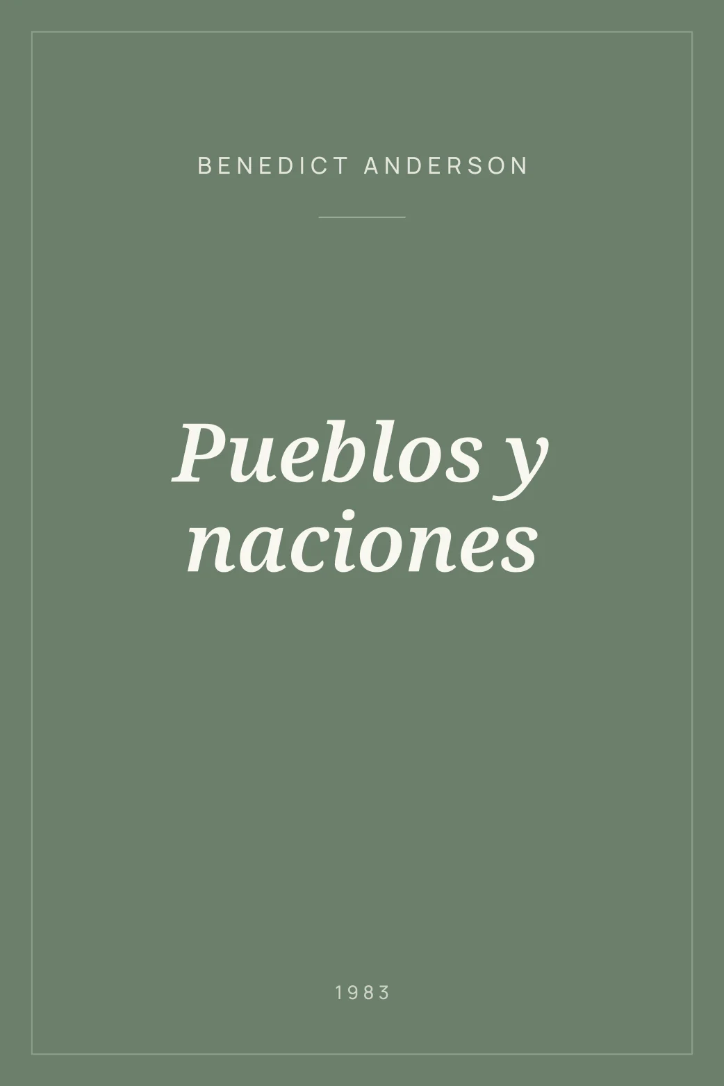 Portada de Pueblos y naciones
