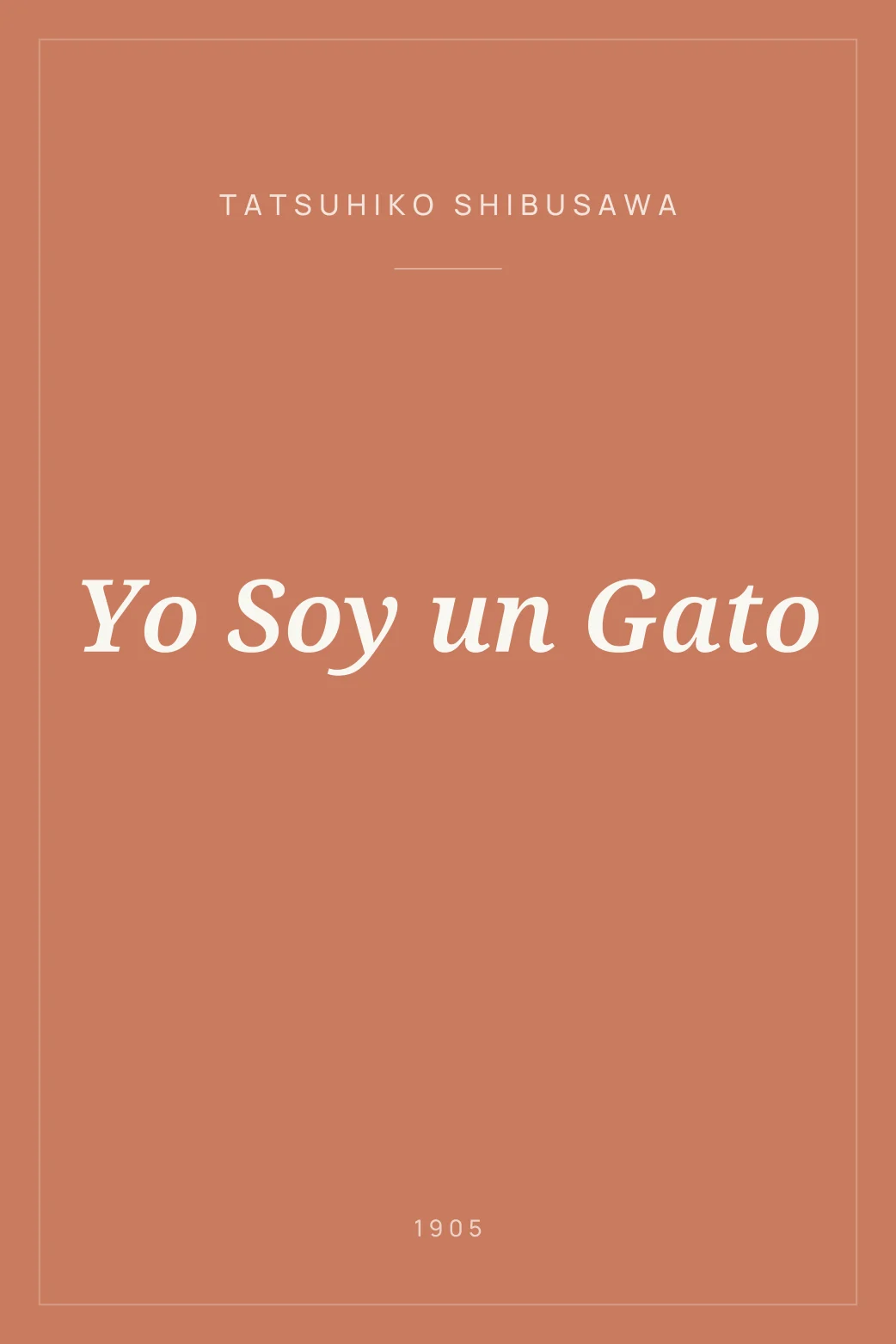 Portada de Yo Soy un Gato