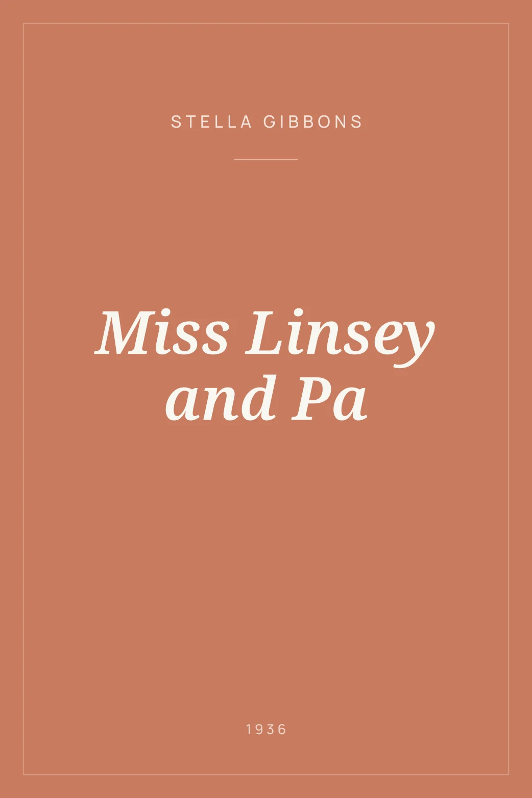 Portada de Miss Linsey and Pa