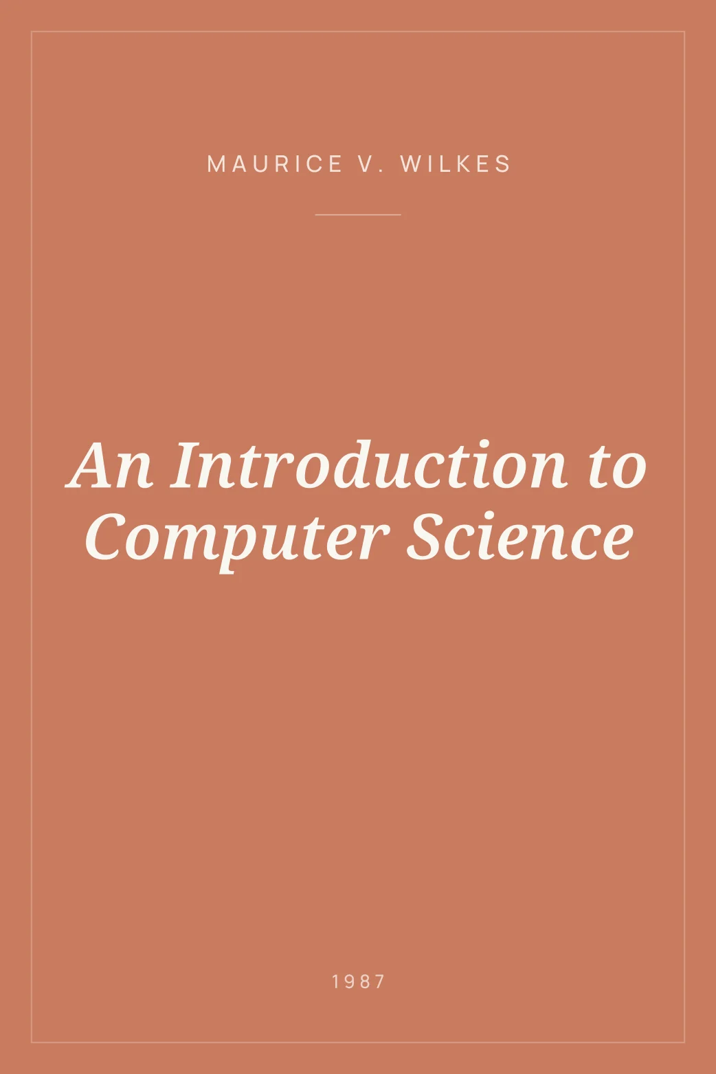 Portada de An Introduction to Computer Science