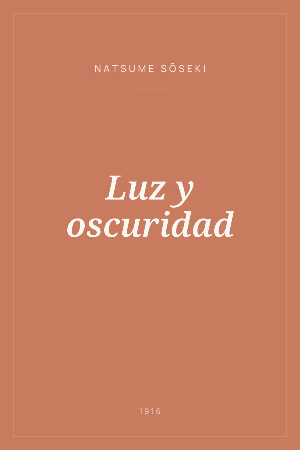 Portada de Luz y oscuridad