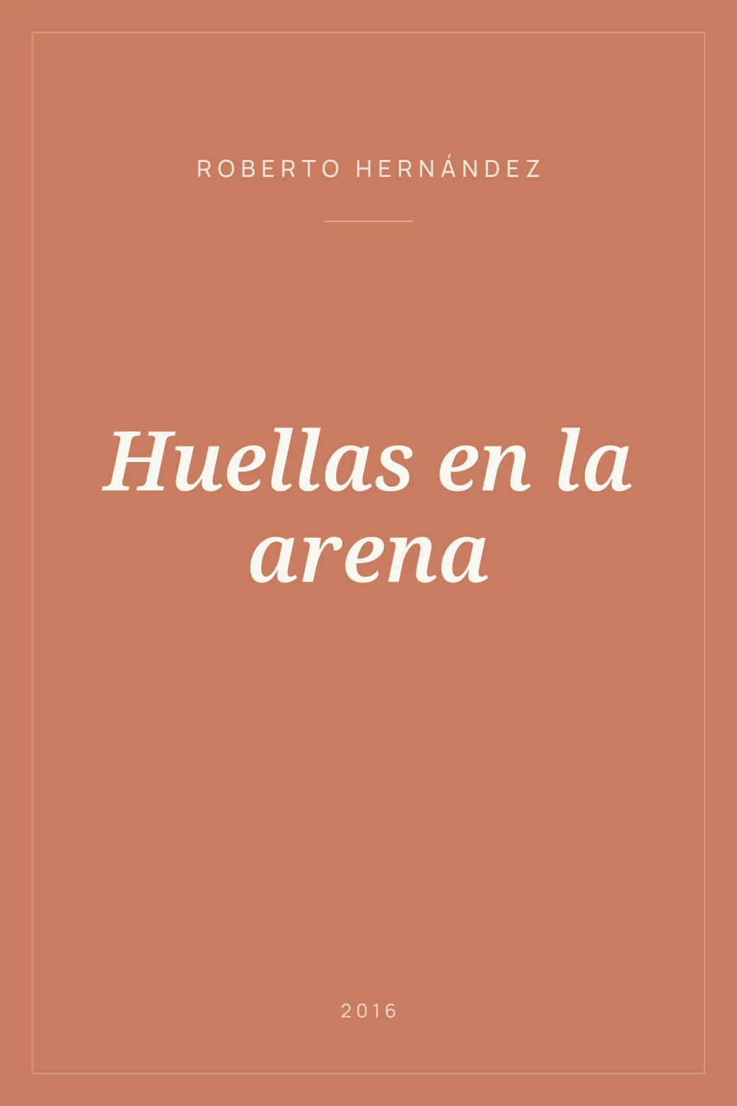 Portada de Huellas en la arena