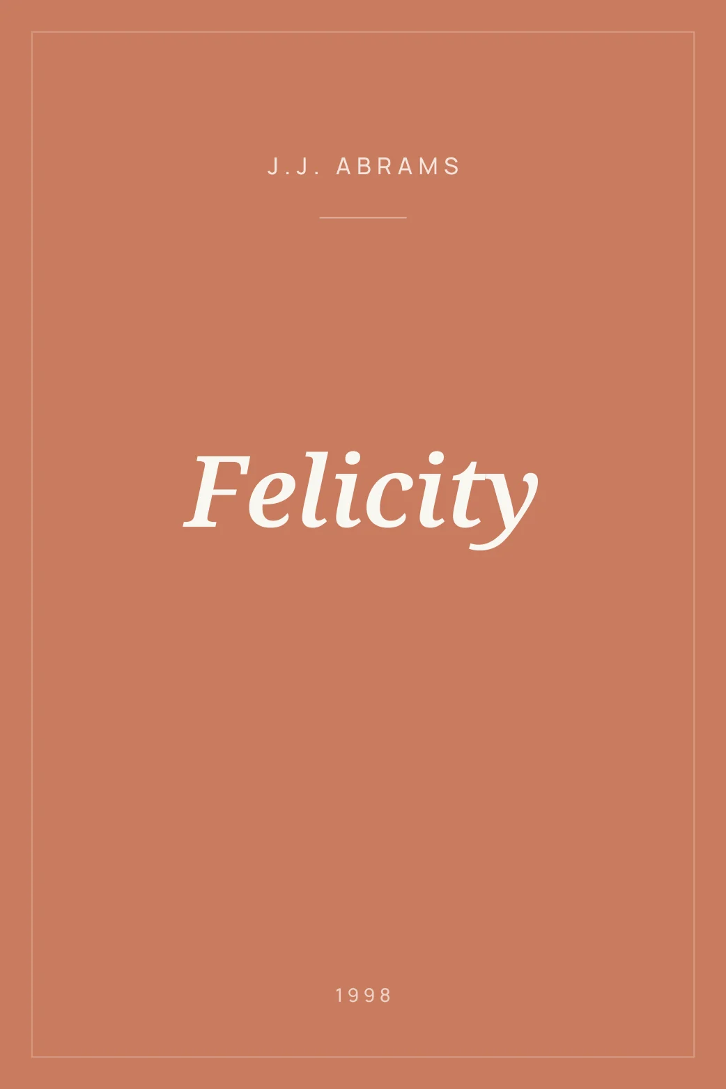 Portada de Felicity