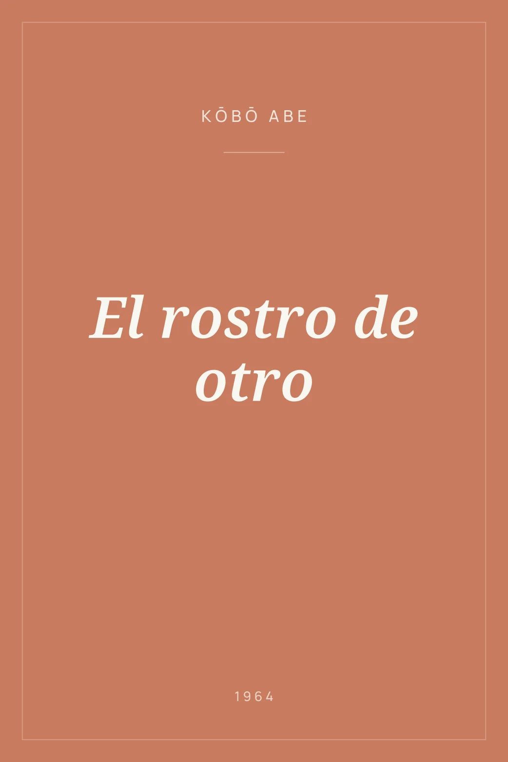 Portada de El rostro de otro