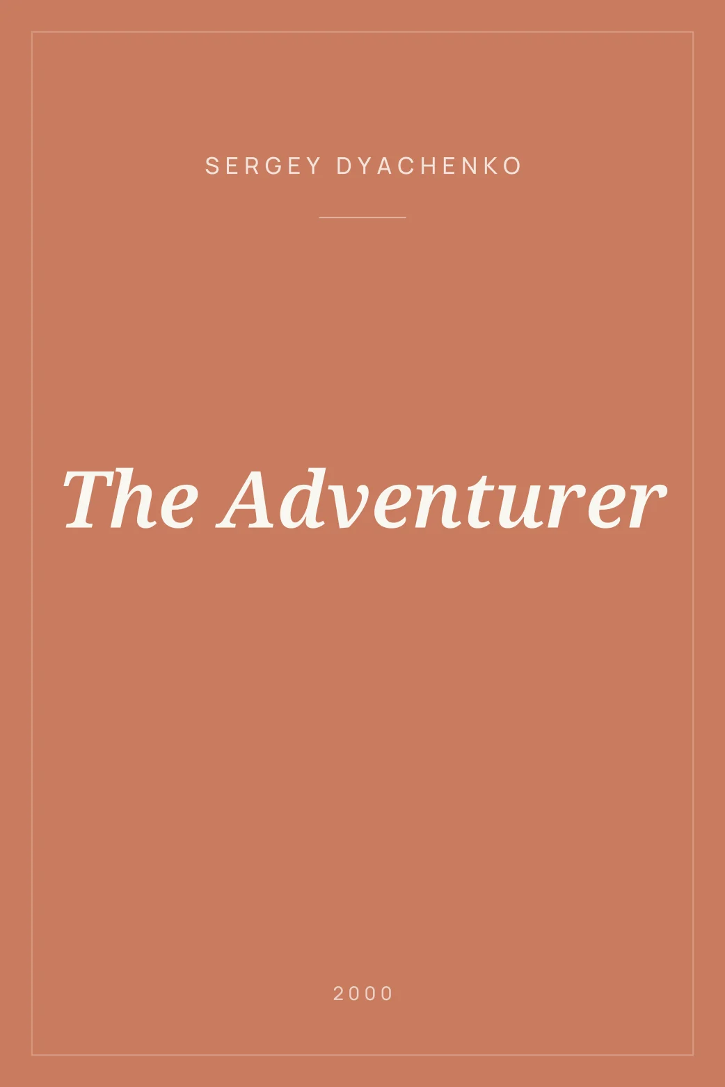 Portada de The Adventurer