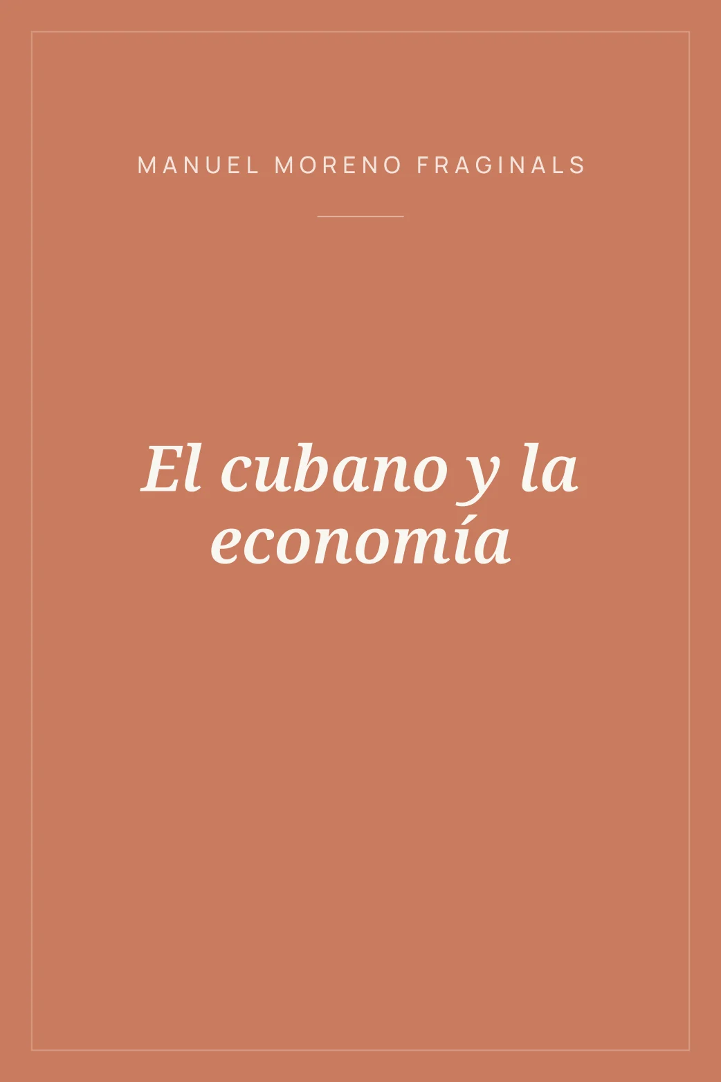 Portada de El cubano y la economía