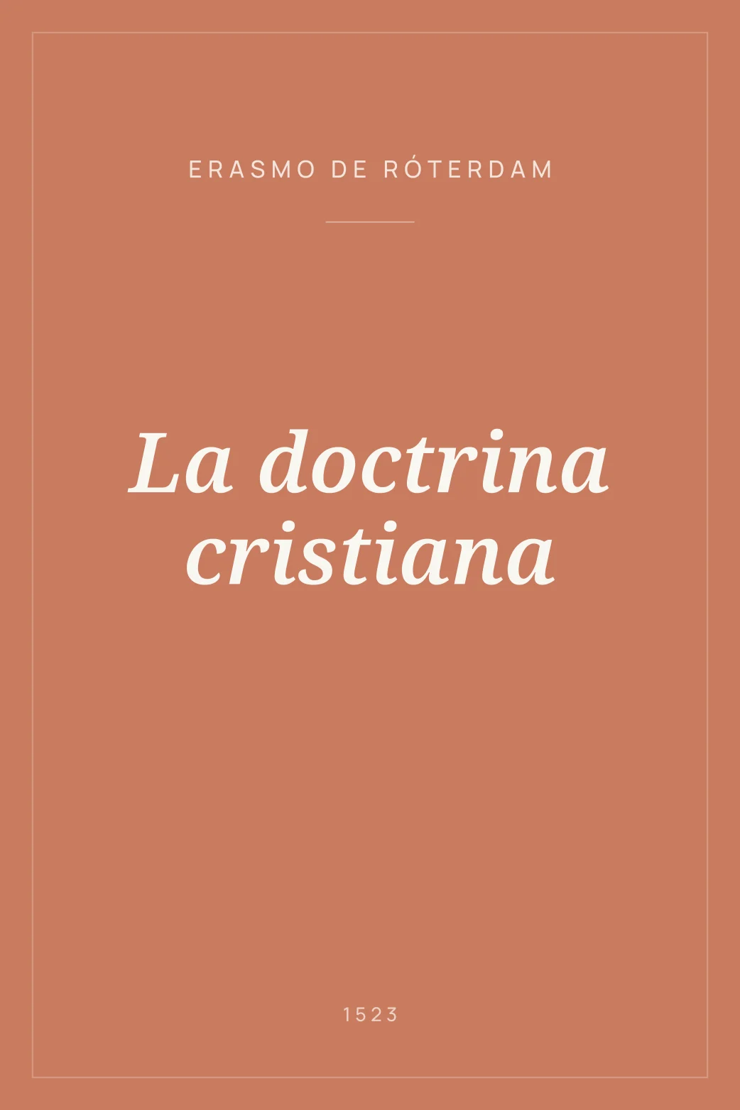 Portada de La doctrina cristiana
