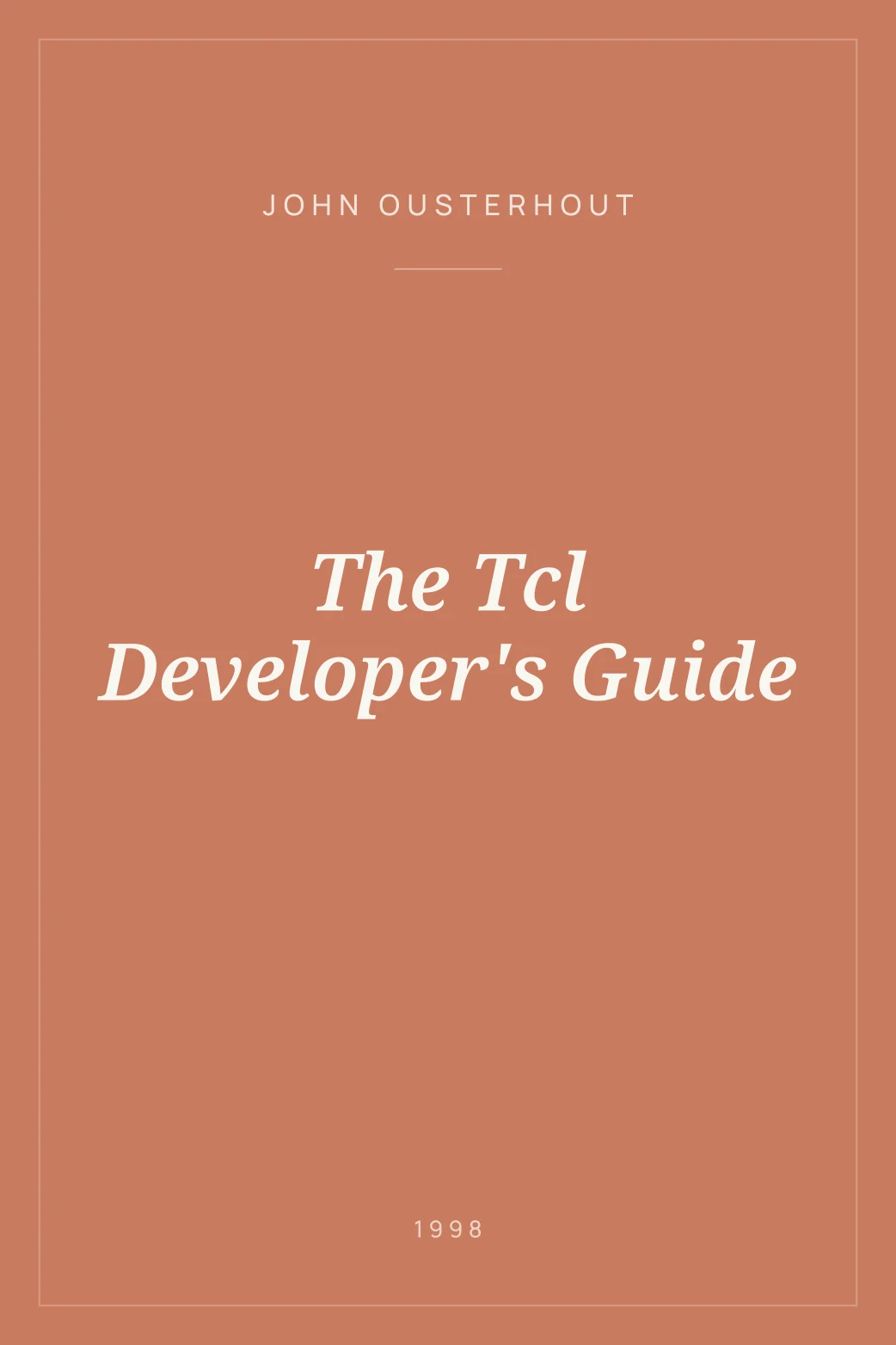 Portada de The Tcl Developer's Guide