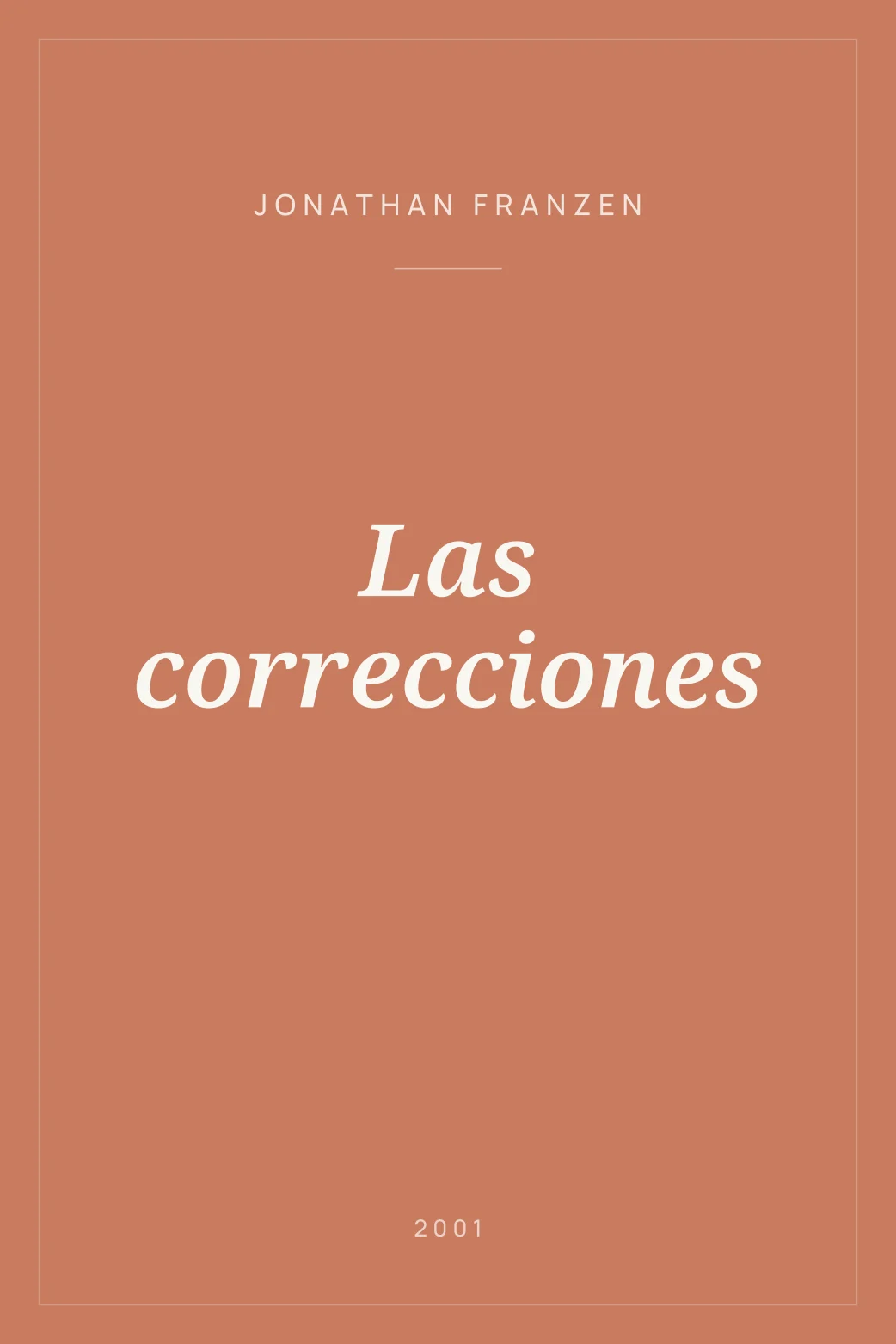 Portada de Las correcciones