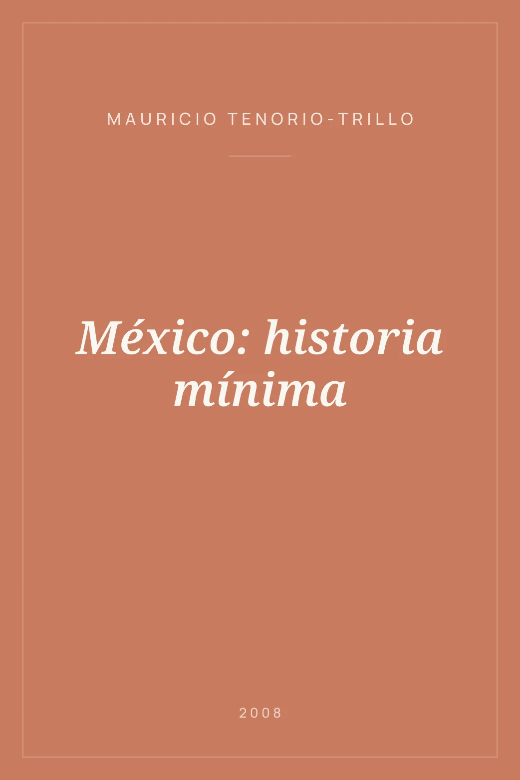 Portada de México: historia mínima