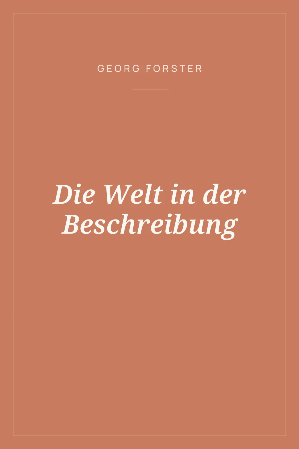 Portada de Die Welt in der Beschreibung