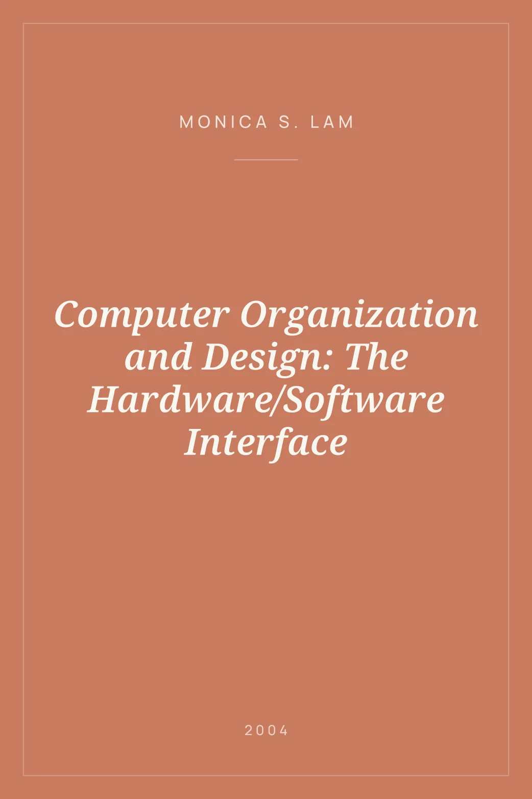 Portada de Computer Organization and Design: The Hardware/Software Interface