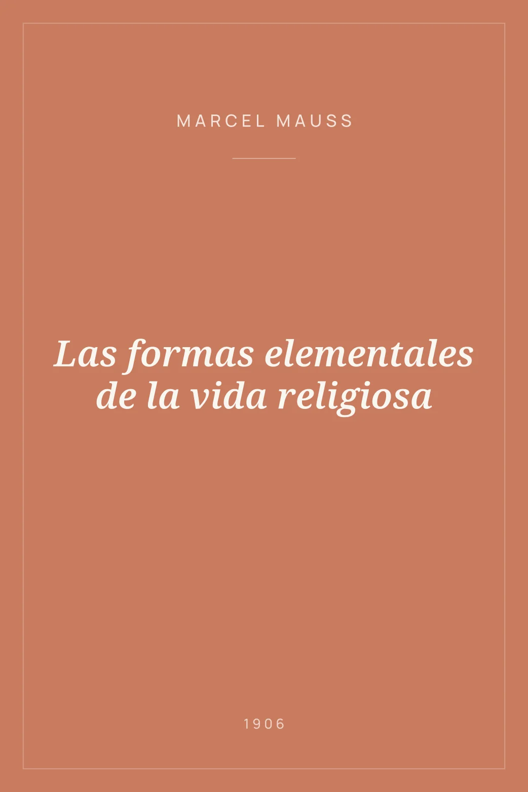 Portada de Las formas elementales de la vida religiosa