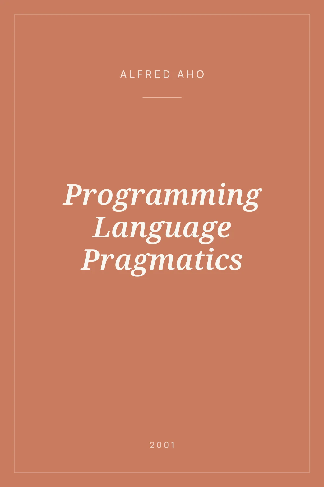 Portada de Programming Language Pragmatics