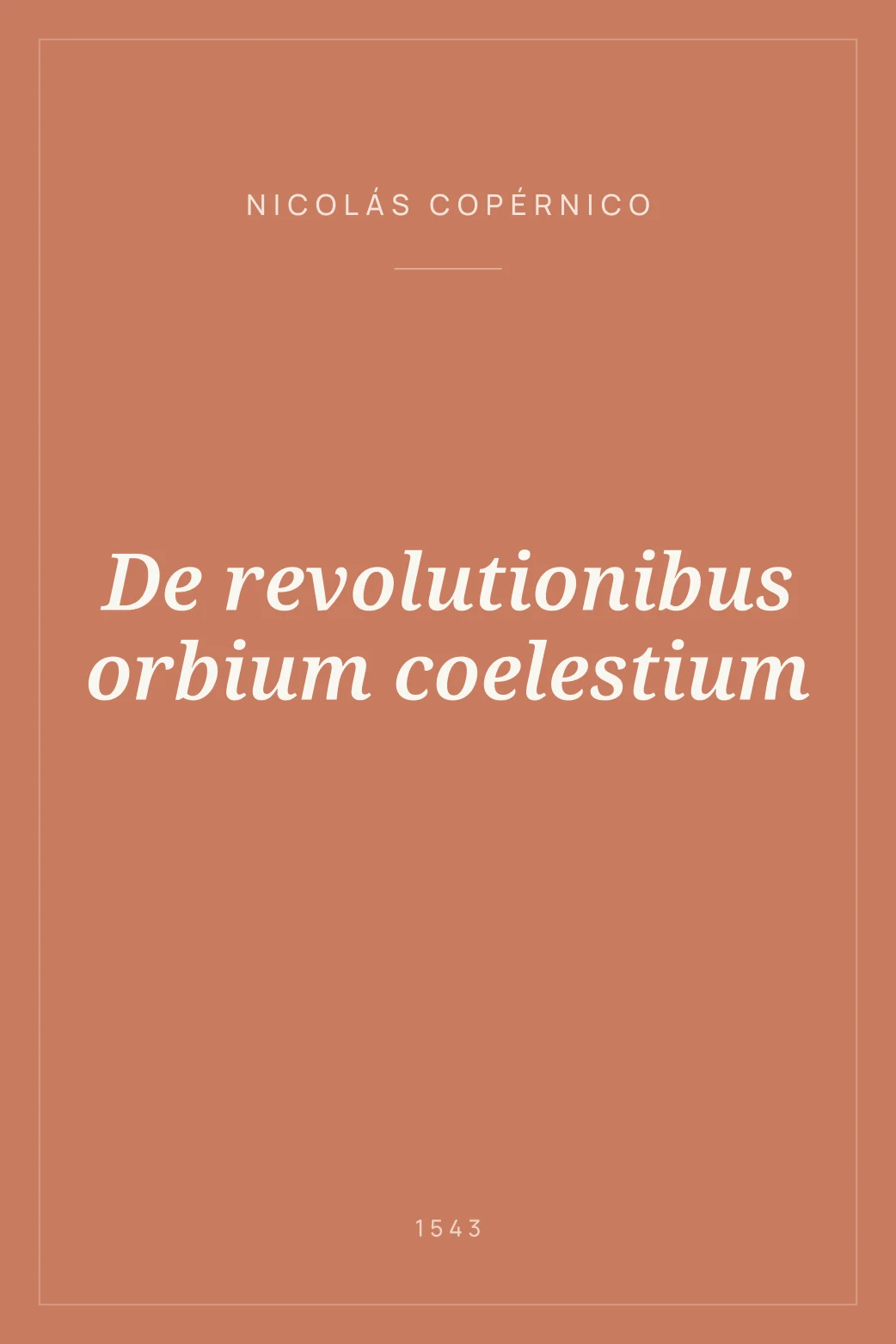 Portada de De revolutionibus orbium coelestium