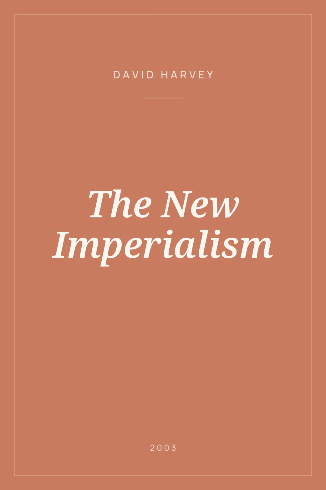 Portada de The New Imperialism