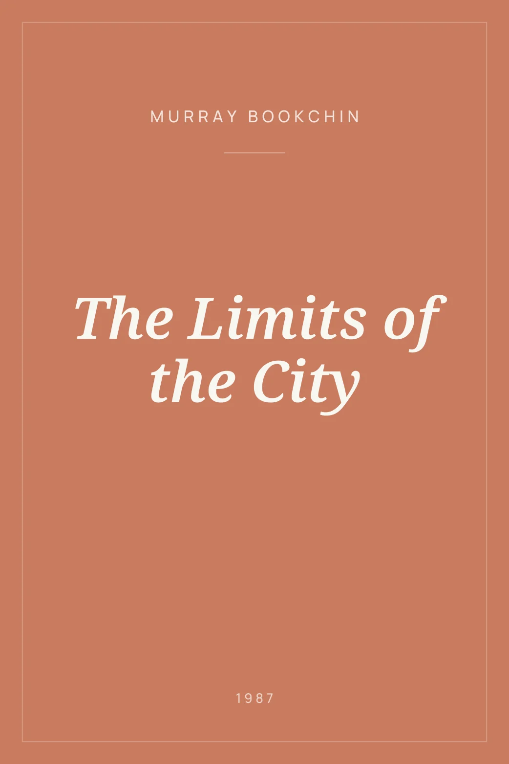 Portada de The Limits of the City