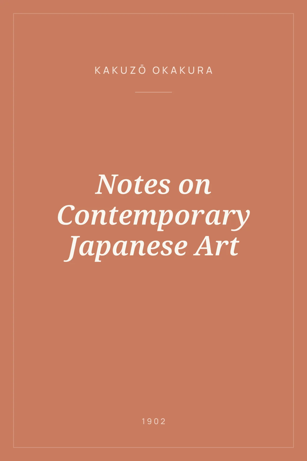 Portada de Notes on Contemporary Japanese Art