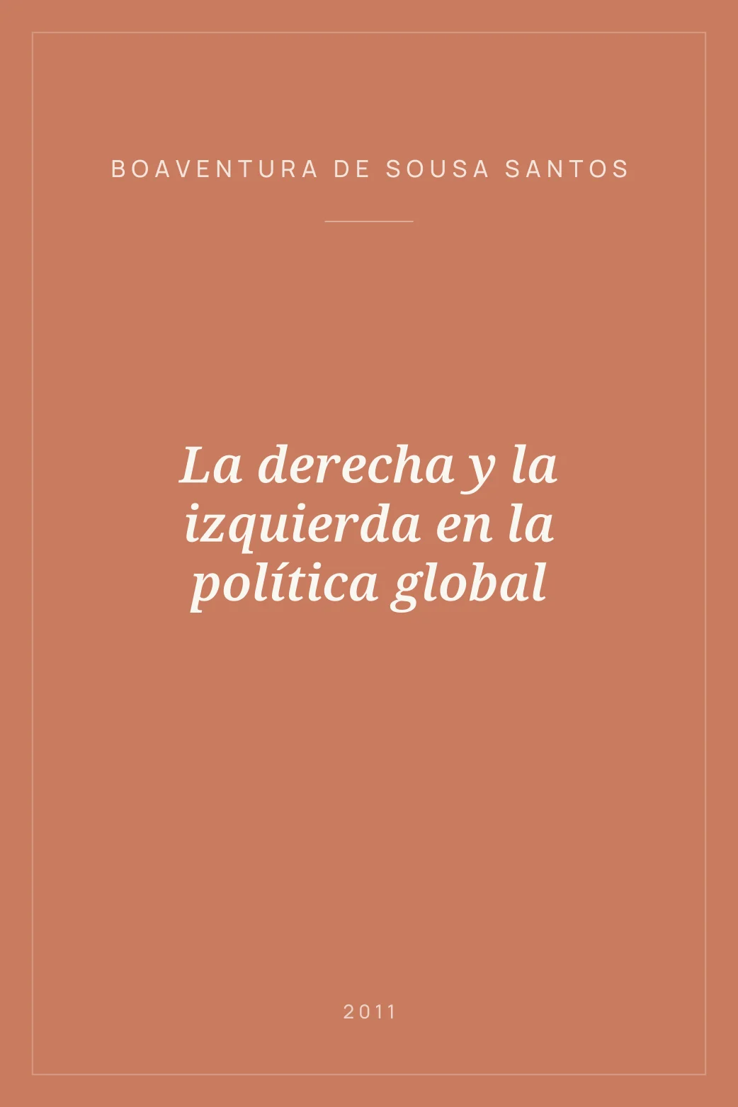 Portada de La derecha y la izquierda en la política global