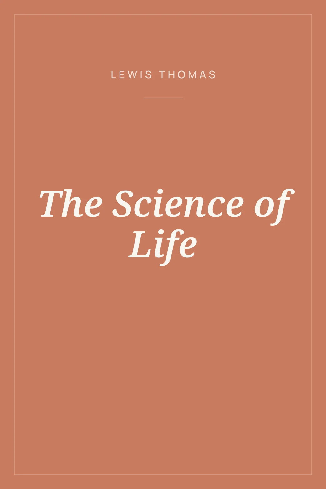 Portada de The Science of Life