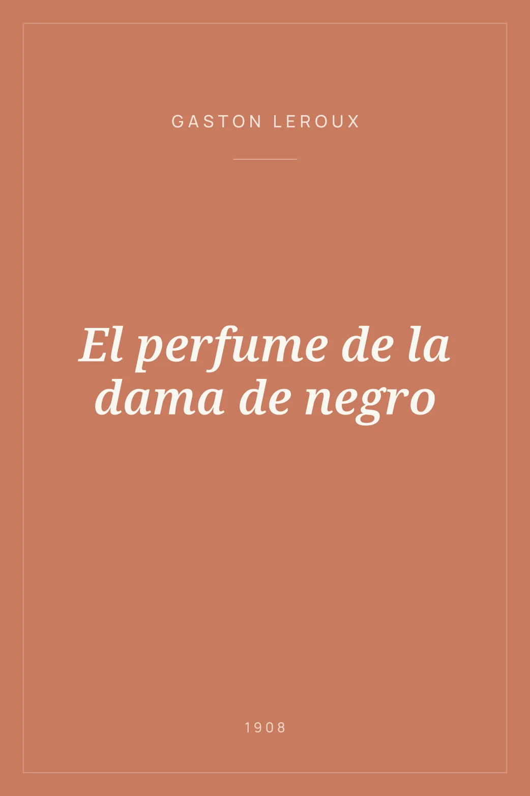 Portada de El perfume de la dama de negro