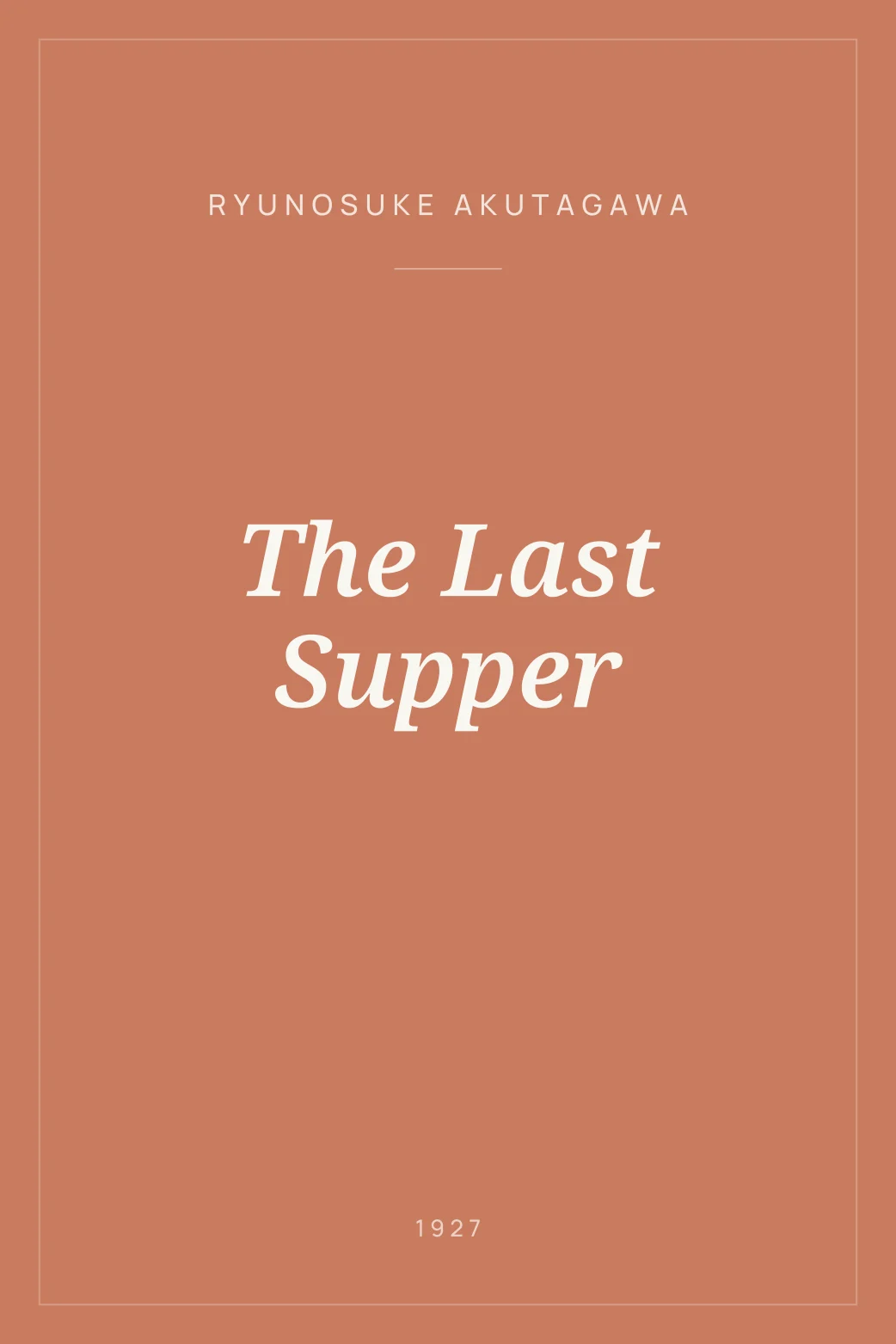 Portada de The Last Supper
