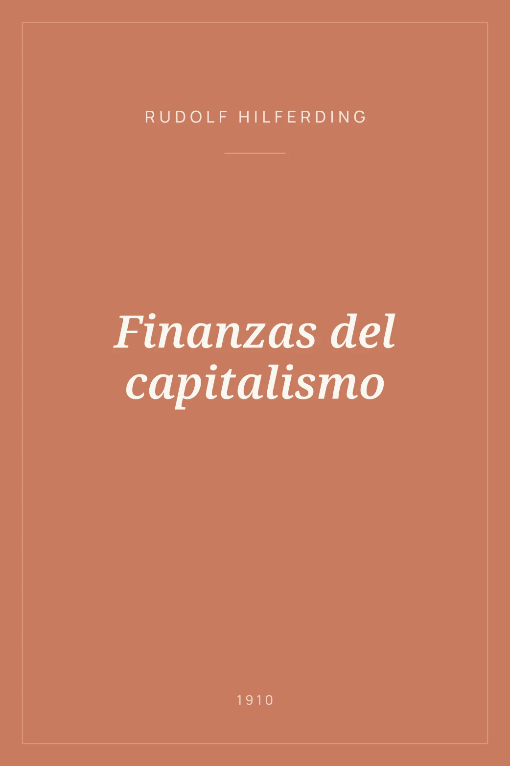 Portada de Finanzas del capitalismo