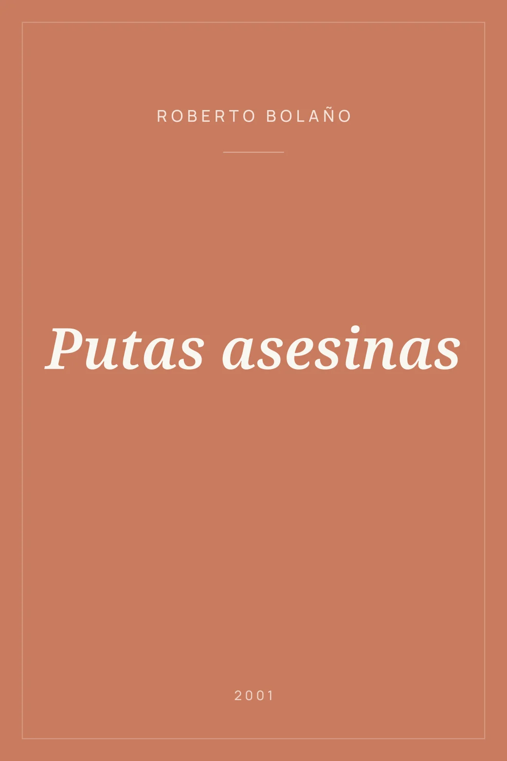 Portada de Putas asesinas