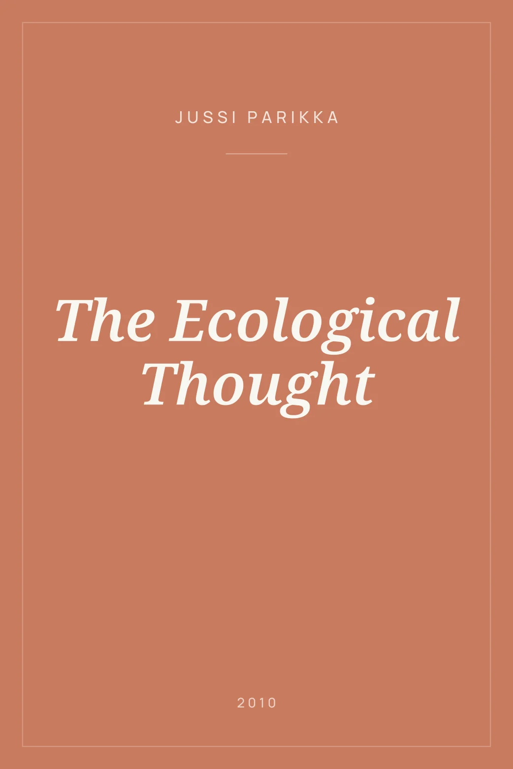 Portada de The Ecological Thought