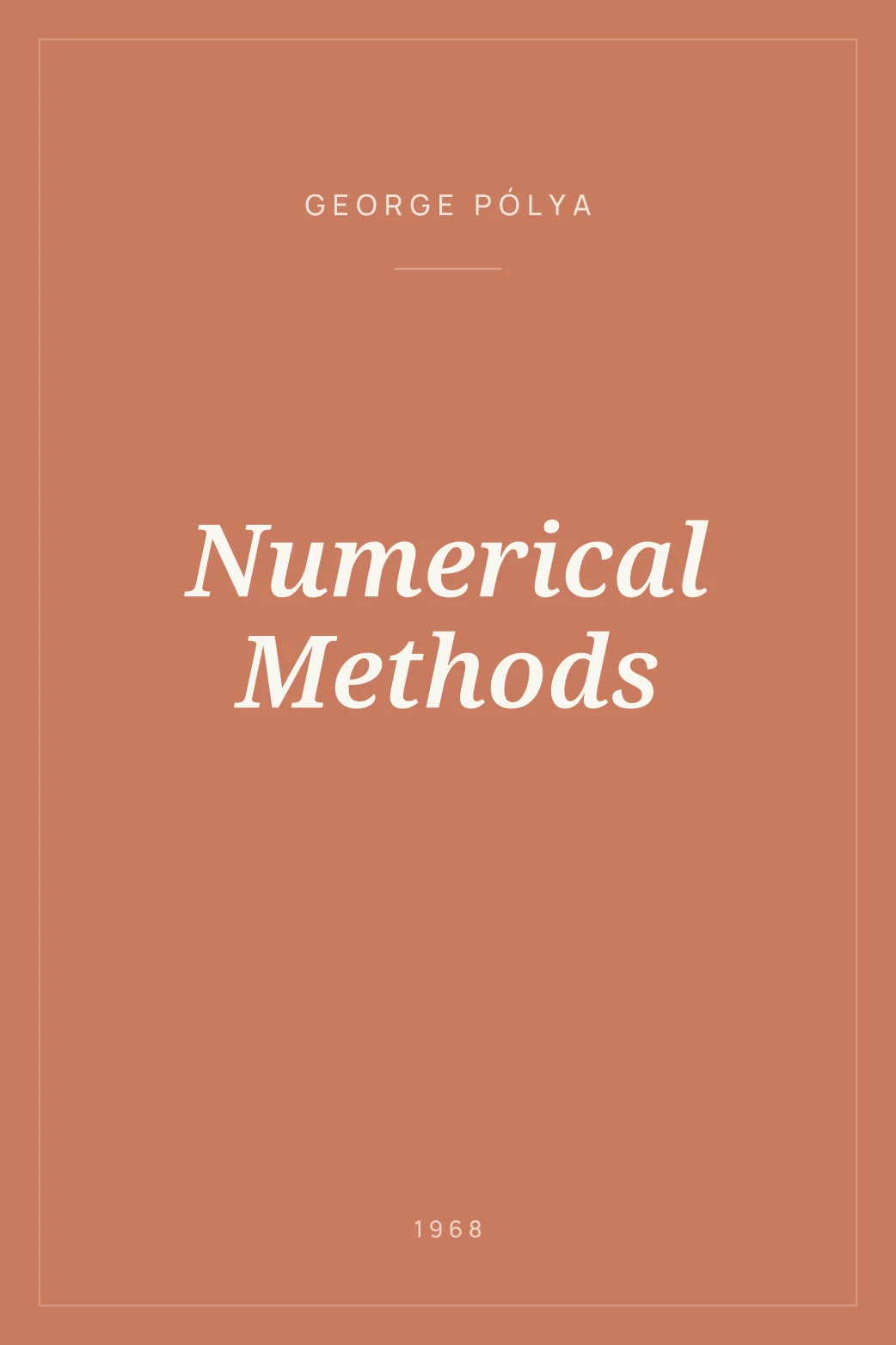 Portada de Numerical Methods