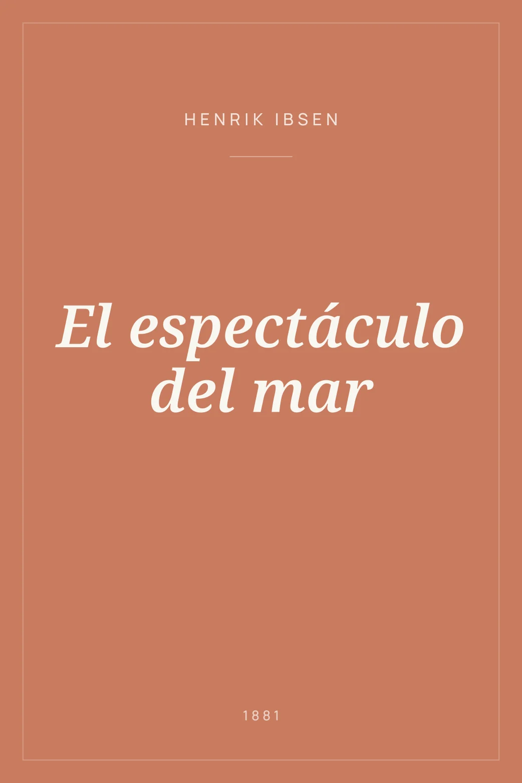 Portada de El espectáculo del mar