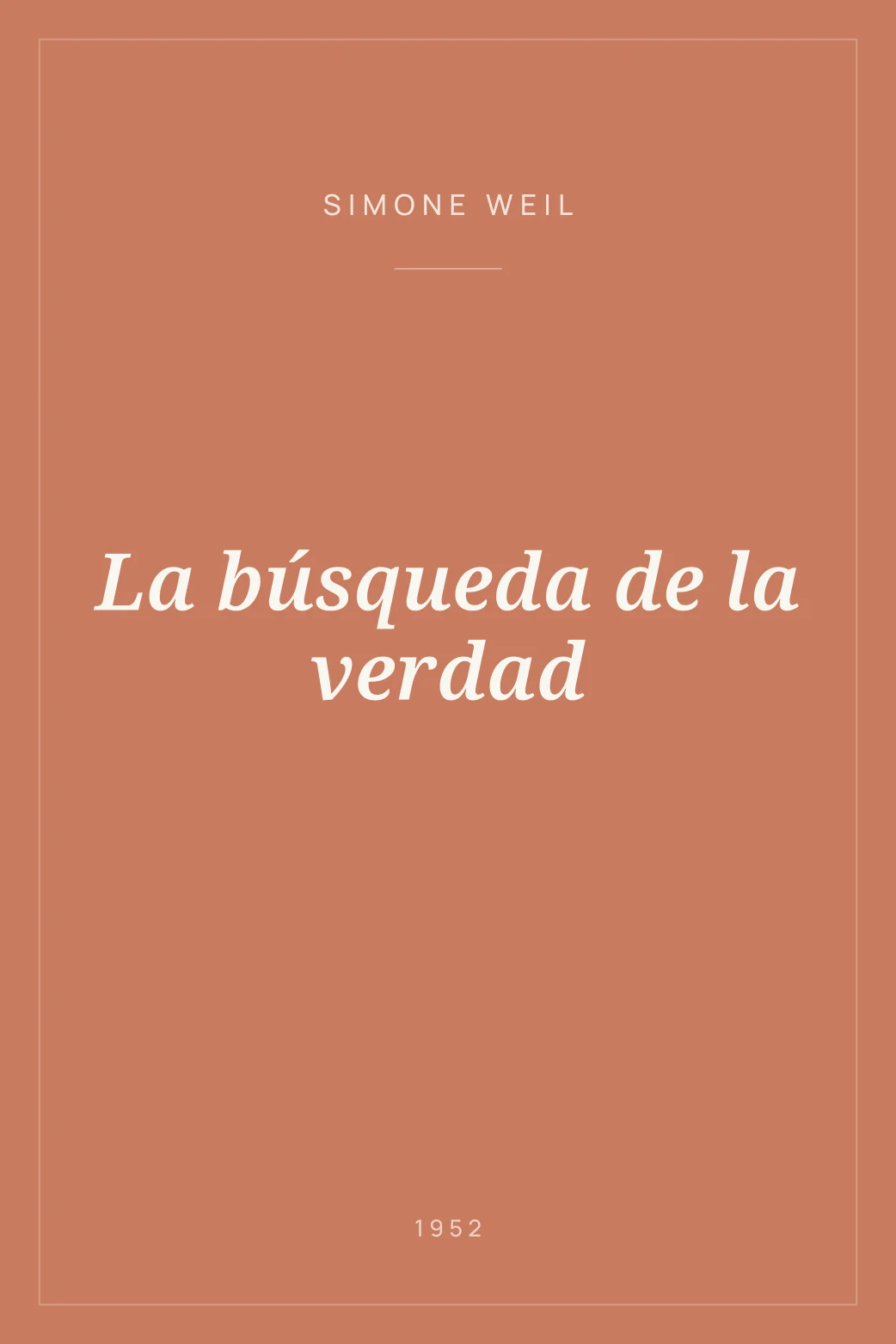 Portada de La búsqueda de la verdad