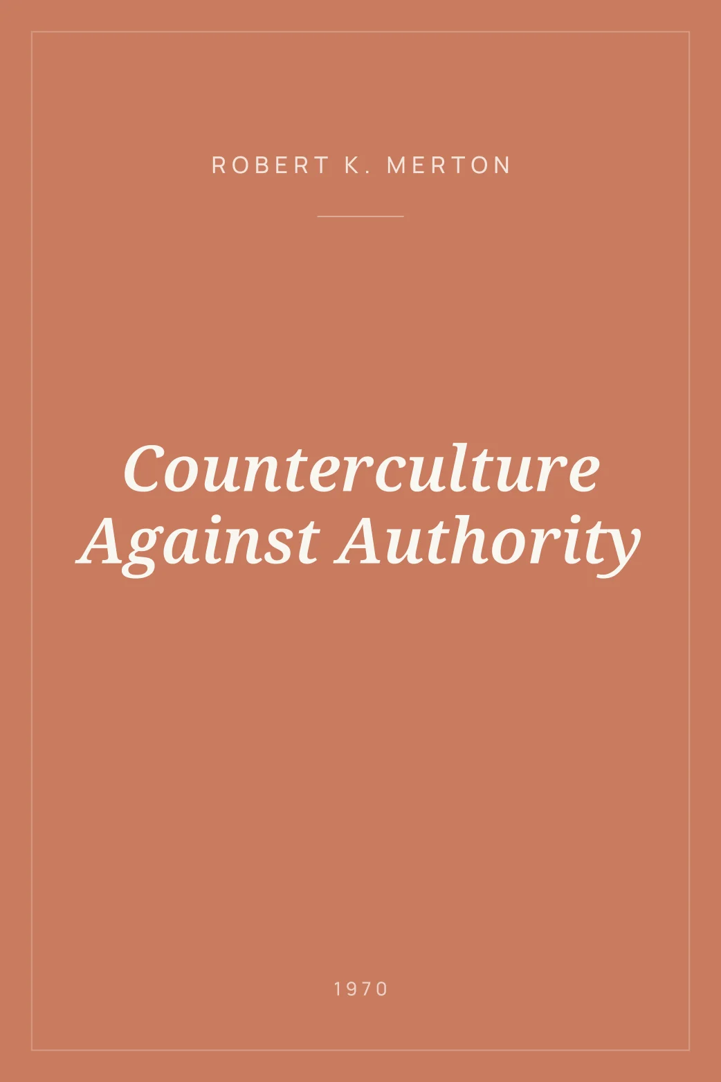 Portada de Counterculture Against Authority